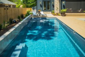 fiberglass pools installation M35 model Grand Blanc Michigan