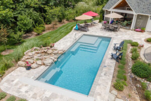 fiberglass pools installation M35 model Grand Blanc Michigan